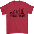 Evolution of a Hunter Funny Hunting Hunt Mens T-Shirt Cotton Gildan Red