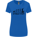 Evolution of a Hunter Funny Hunting Hunt Womens Wider Cut T-Shirt Royal Blue