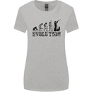Evolution of a Hunter Funny Hunting Hunt Womens Wider Cut T-Shirt Sports Grey