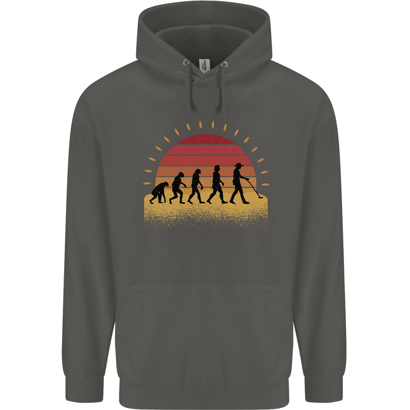 Evolution of a Metal Detector Detecting Childrens Kids Hoodie Storm Grey