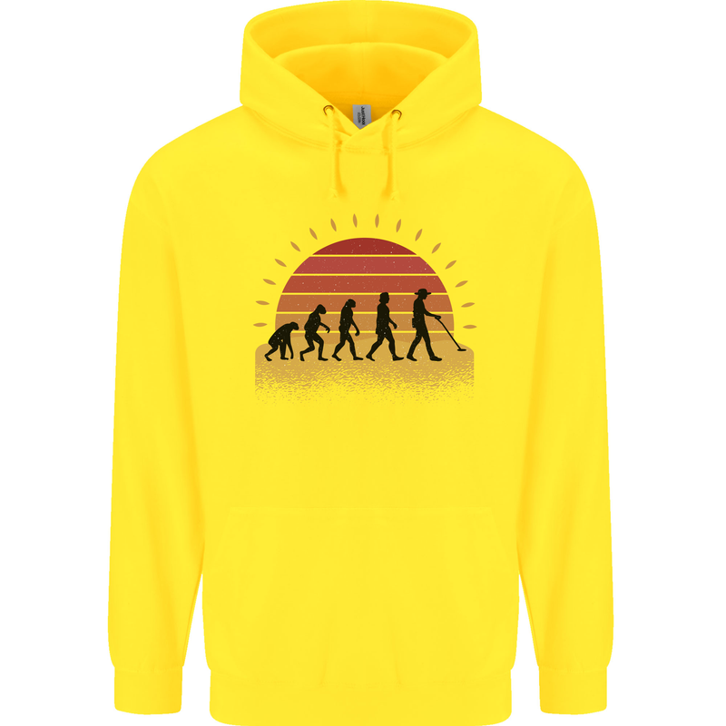 Evolution of a Metal Detector Detecting Childrens Kids Hoodie Yellow
