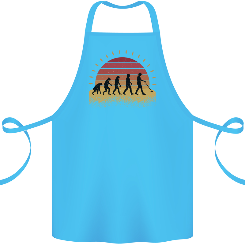 Evolution of a Metal Detector Detecting Cotton Apron 100% Organic Turquoise
