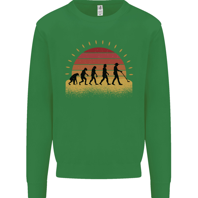 Evolution of a Metal Detector Detecting Kids Sweatshirt Jumper Irish Green