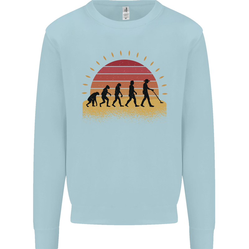 Evolution of a Metal Detector Detecting Kids Sweatshirt Jumper Light Blue