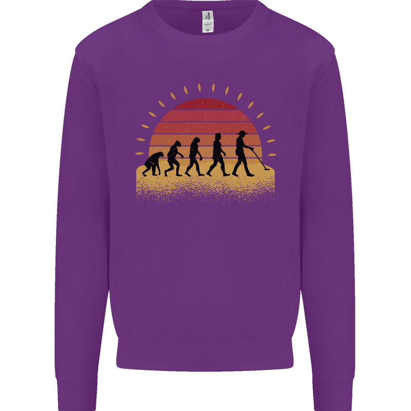 Evolution of a Metal Detector Detecting Kids Sweatshirt Jumper Purple