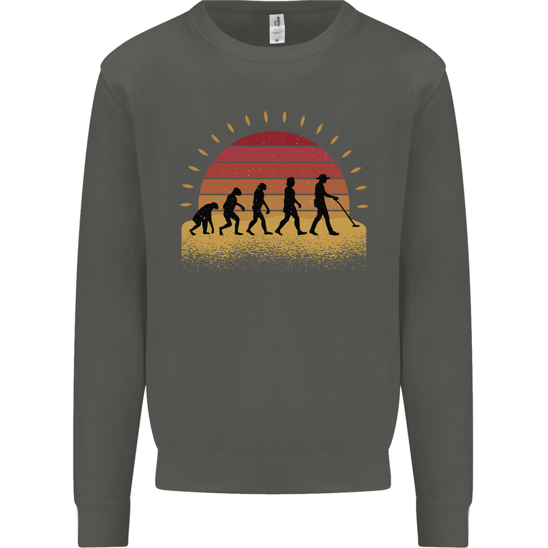 Evolution of a Metal Detector Detecting Kids Sweatshirt Jumper Storm Grey