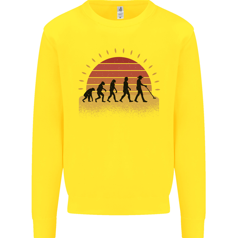 Evolution of a Metal Detector Detecting Kids Sweatshirt Jumper Yellow