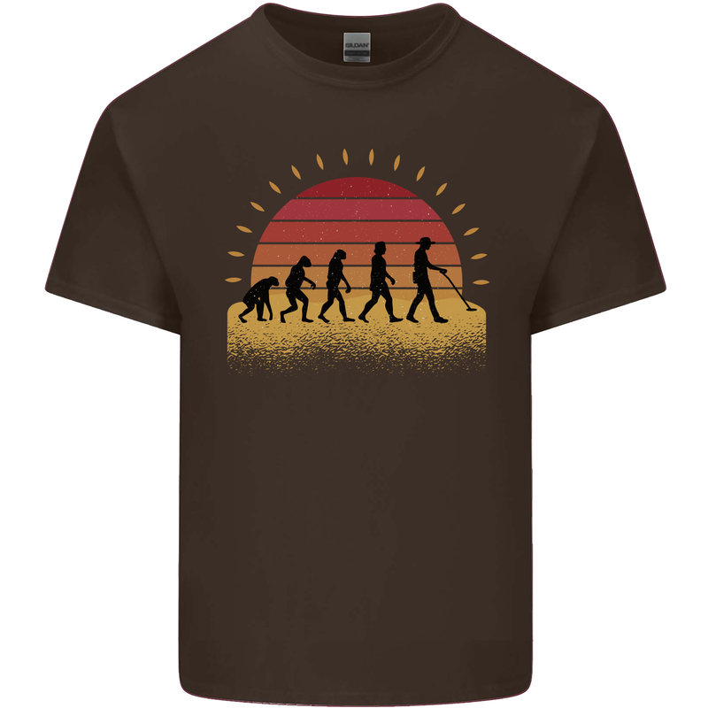 Evolution of a Metal Detector Detecting Mens Cotton T-Shirt Tee Top Dark Chocolate