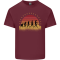 Evolution of a Metal Detector Detecting Mens Cotton T-Shirt Tee Top Maroon