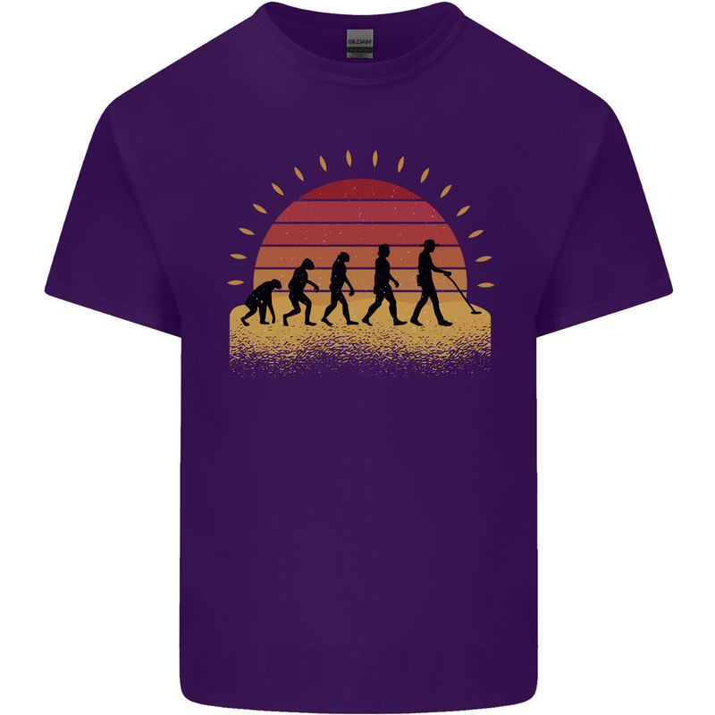 Evolution of a Metal Detector Detecting Mens Cotton T-Shirt Tee Top Purple