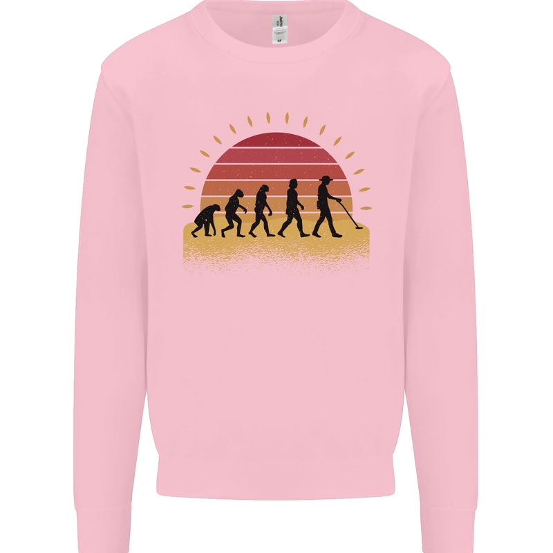 Evolution of a Metal Detector Detecting Mens Sweatshirt Jumper Light Pink