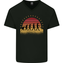 Evolution of a Metal Detector Detecting Mens V-Neck Cotton T-Shirt Black
