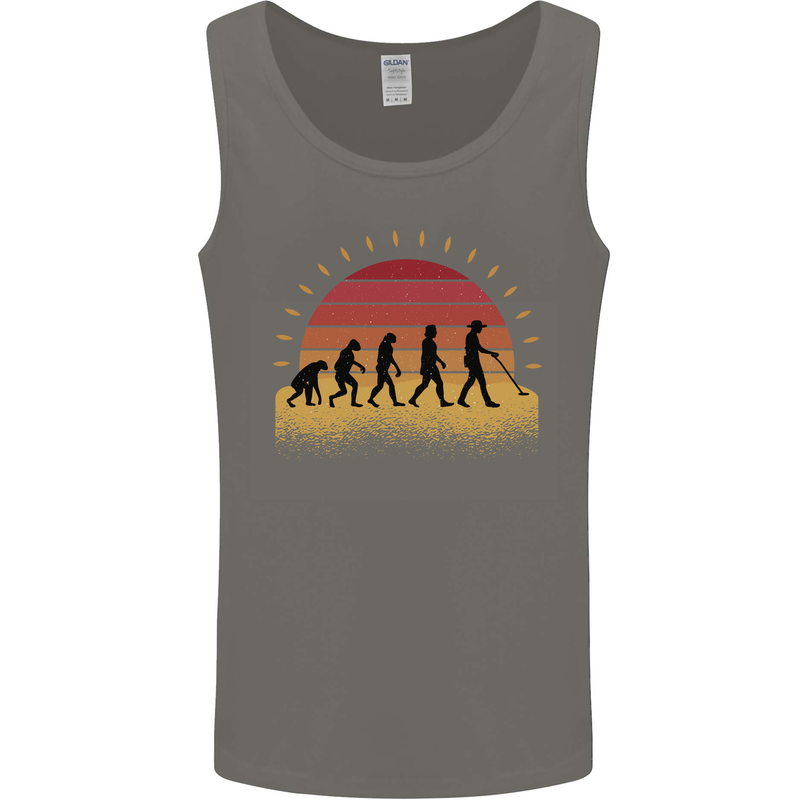 Evolution of a Metal Detector Detecting Mens Vest Tank Top Charcoal