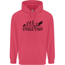 Evolution of a Scuba Diver Diving Funny Childrens Kids Hoodie Heliconia
