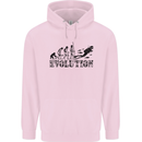 Evolution of a Scuba Diver Diving Funny Childrens Kids Hoodie Light Pink