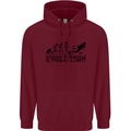 Evolution of a Scuba Diver Diving Funny Childrens Kids Hoodie Maroon