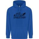 Evolution of a Scuba Diver Diving Funny Childrens Kids Hoodie Royal Blue