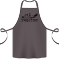 Evolution of a Scuba Diver Diving Funny Cotton Apron 100% Organic Dark Grey