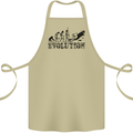 Evolution of a Scuba Diver Diving Funny Cotton Apron 100% Organic Khaki