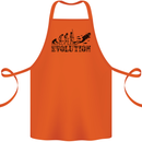 Evolution of a Scuba Diver Diving Funny Cotton Apron 100% Organic Orange