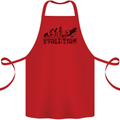 Evolution of a Scuba Diver Diving Funny Cotton Apron 100% Organic Red