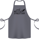 Evolution of a Scuba Diver Diving Funny Cotton Apron 100% Organic Steel