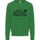 Evolution of a Scuba Diver Diving Funny Kids Sweatshirt Jumper Irish Green