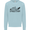 Evolution of a Scuba Diver Diving Funny Kids Sweatshirt Jumper Light Blue