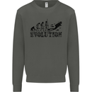 Evolution of a Scuba Diver Diving Funny Kids Sweatshirt Jumper Storm Grey