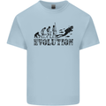 Evolution of a Scuba Diver Diving Funny Kids T-Shirt Childrens Light Blue