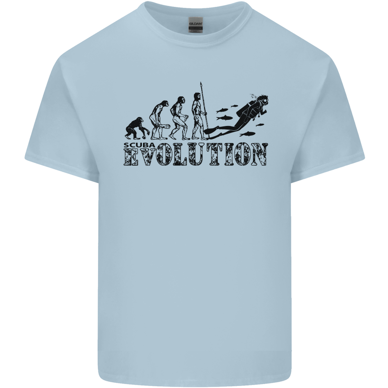 Evolution of a Scuba Diver Diving Funny Kids T-Shirt Childrens Light Blue