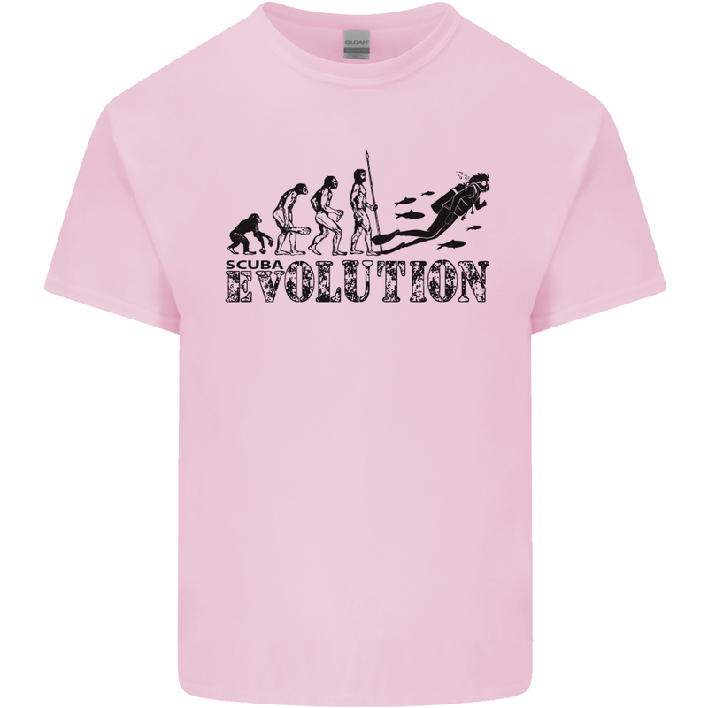 Evolution of a Scuba Diver Diving Funny Kids T-Shirt Childrens Light Pink