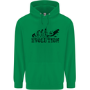 Evolution of a Scuba Diver Diving Funny Mens 80% Cotton Hoodie Irish Green