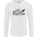 Evolution of a Scuba Diver Diving Funny Mens Long Sleeve T-Shirt Charcoal