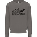 Evolution of a Scuba Diver Diving Funny Mens Sweatshirt Jumper Charcoal