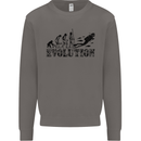 Evolution of a Scuba Diver Diving Funny Mens Sweatshirt Jumper Charcoal