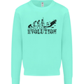Evolution of a Scuba Diver Diving Funny Mens Sweatshirt Jumper Peppermint