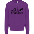 Evolution of a Scuba Diver Diving Funny Mens Sweatshirt Jumper Purple
