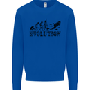 Evolution of a Scuba Diver Diving Funny Mens Sweatshirt Jumper Royal Blue