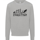 Evolution of a Scuba Diver Diving Funny Mens Sweatshirt Jumper Sports Grey
