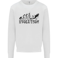 Evolution of a Scuba Diver Diving Funny Mens Sweatshirt Jumper White