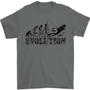 Evolution of a Scuba Diver Diving Funny Mens T-Shirt Cotton Gildan Charcoal