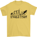 Evolution of a Scuba Diver Diving Funny Mens T-Shirt Cotton Gildan Yellow