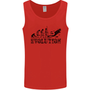 Evolution of a Scuba Diver Diving Funny Mens Vest Tank Top Red