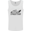 Evolution of a Scuba Diver Diving Funny Mens Vest Tank Top White