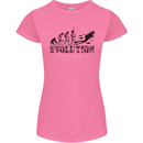 Evolution of a Scuba Diver Diving Funny Womens Petite Cut T-Shirt Azalea