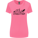 Evolution of a Scuba Diver Diving Funny Womens Wider Cut T-Shirt Azalea