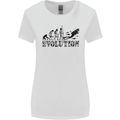 Evolution of a Scuba Diver Diving Funny Womens Wider Cut T-Shirt White