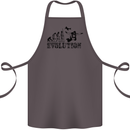 Evolution of a Skydiver Funny Skydiving Cotton Apron 100% Organic Dark Grey