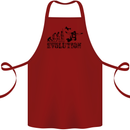 Evolution of a Skydiver Funny Skydiving Cotton Apron 100% Organic Maroon